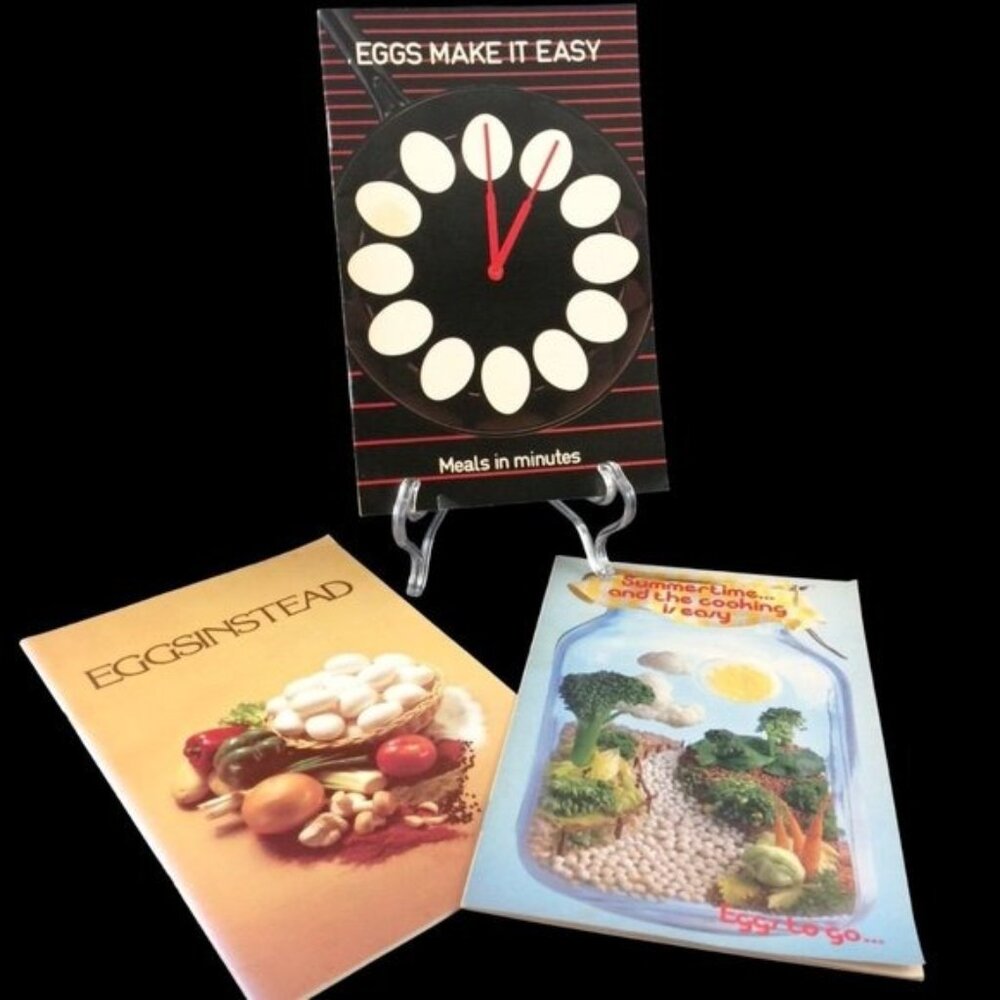 3 Vintage Canadian Egg Marketing Agency Get Cracking Booklets Brochures Recipes